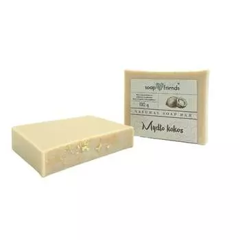 Глицериновое мыло, Кокос, 130г Soap&Friends