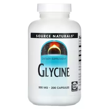 Глицин Source Naturals 500 мг, 200 капсул