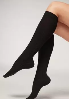 Гольфы RIBBED Calzedonia, черный