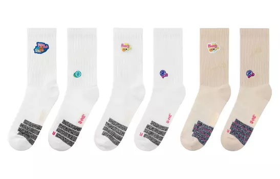 Гольфы унисекс UZIS, 2 Pack (Won The Game-White+Learned-White)