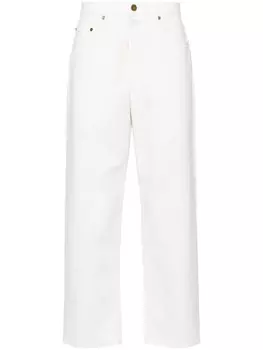 Golden Goose декорированные джинсы, белый