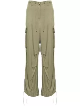 Golden Goose широкие брюки карго, зеленый