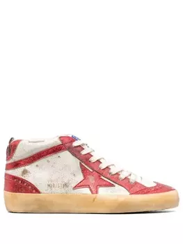 Golden Goose высокие кеды Mid Star, нейтральный цвет
