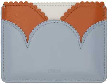 Голубая визитница Linda Chloé
