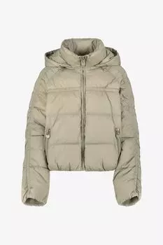 Голубой пуховик укороченного кроя Esprit, бежевый