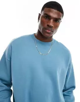 Голубой свитшот Abercrombie & Fitch Essential