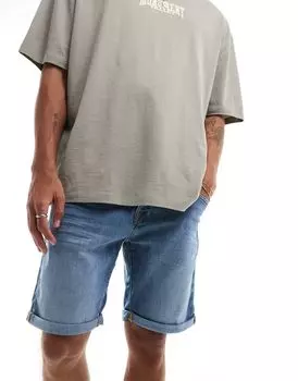 Голубые джинсовые шорты Jack & Jones
