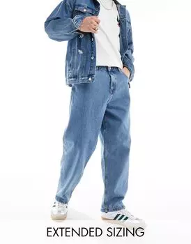 Голубые джинсы-цилиндры ASOS DESIGN