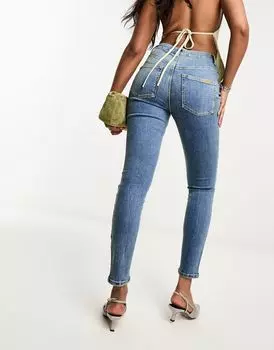 Голубые джинсы скинни ASOS DESIGN Ultimate