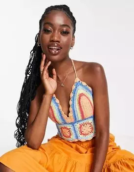 Голубые майки крючком ASOS