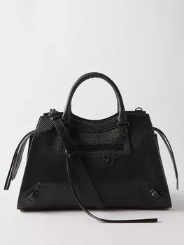 Городская сумка neo classic из углеродного волокна Balenciaga, черный