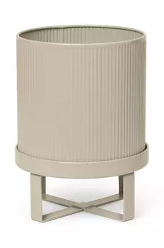 Горшок для цветов с рамкой Bau Pot S ferm Living, бежевый