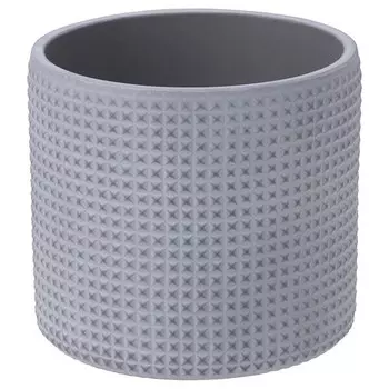 Горшок для растений Ikea Backdrag Dotted Surface, 12 см, светло-серый