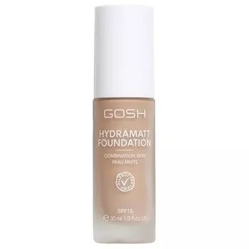 GOSH Тональный крем с SPF 15 для светлой и темной кожи Веганский матирующий макияж для сухой, чувствительной и жирной кожи — 010R
