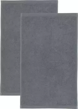 Гостевое полотенце Erwin Mller 2er-Pack 155414, 30x1x50 см, серый