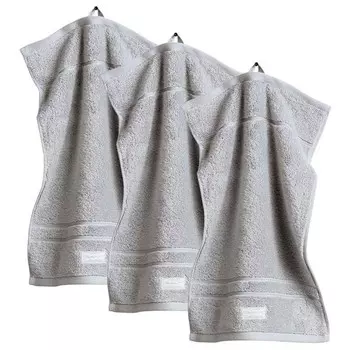 Гостевое полотенце GANT Premium Towel 3er Pack, 50x10x30 см, серый