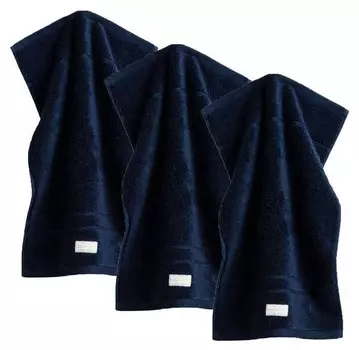 Гостевое полотенце GANT Premium Towel 3er Pack, 50x10x30 см, темно-синий