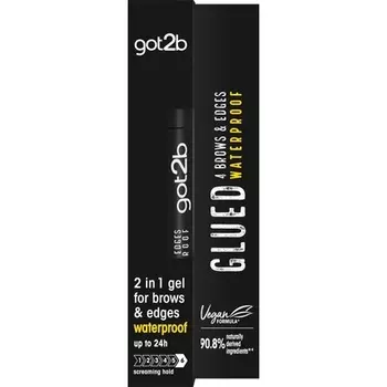 Got2b Glued For Brows & Edges Гель для бровей Vegan Водостойкий Быстросохнущий 16 мл