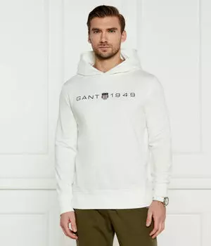 Графический свитер Regular fit Gant, белый