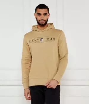 Графический свитер Regular fit Gant, желтый