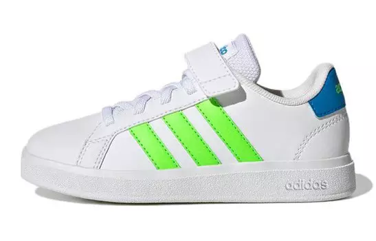 GRAND COURT Kids Скейтбординг Кроссовки Детские низкие белые/зеленые/синие Adidas Neo