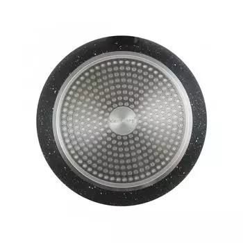 Гранитная сковорода Klausberg Marmo Gold глубиной 28 см Kb-7294, черный