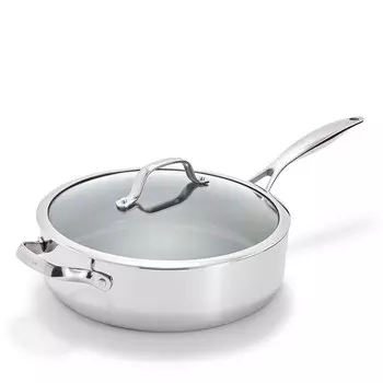 GreenPan Valencia Pro, нержавеющая сталь, 11 дюймов, закрытая сковорода, серый