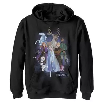 Групповой снимок Disney's Frozen 2, толстовка с капюшоном для мальчиков 8–20 лет, идущих в лес Licensed Character