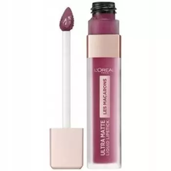 Губная помада, 830 Черная смородина L'Oreal, Les Macarons Ultra Matte, LOral Paris