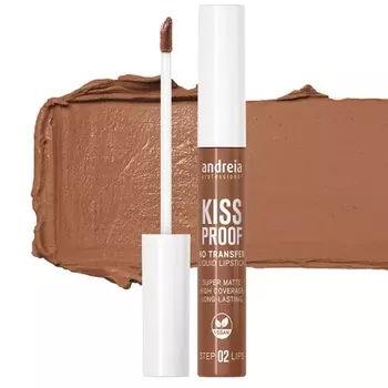 Губная помада Lips No Transfer Kiss Proof 06 «Молочный шоколад», Andreia Professional
