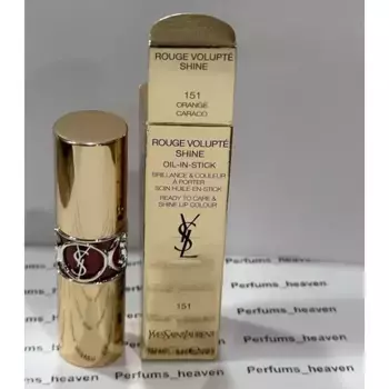 Губная помада Rouge Volupte Shine Oil-In-Stick № 151 Orange Caraco Yves Saint Laurent