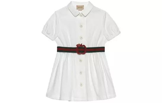 Платье детское Gucci с ремешком, белый