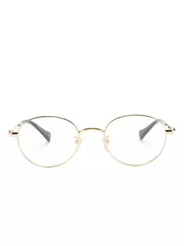 Gucci Eyewear очки с декором Double G, золотой