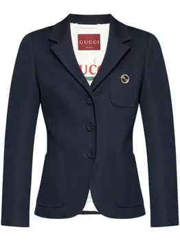Gucci хлопковая куртка, синий
