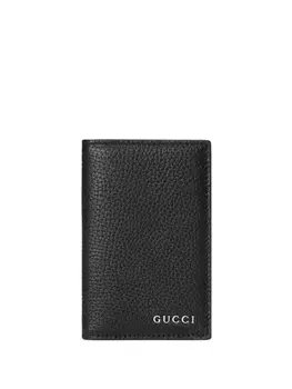 Gucci картхолдер с логотипом, черный