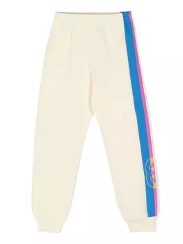 Gucci Kids джогеры с лампасами, белый