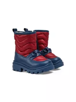 Gucci Kids мягкие кожаные сапоги, красный