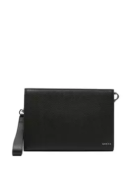 Gucci клатч с логотипом, черный