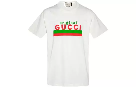 Gucci Мужская футболка, слоновая кость белая