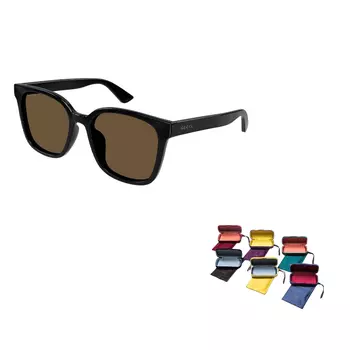 Очки солнцезащитные мужские Gucci Squared Frame, черный