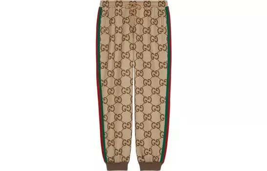 Штаны спортивные Gucci Jumbo мужские, коричневый