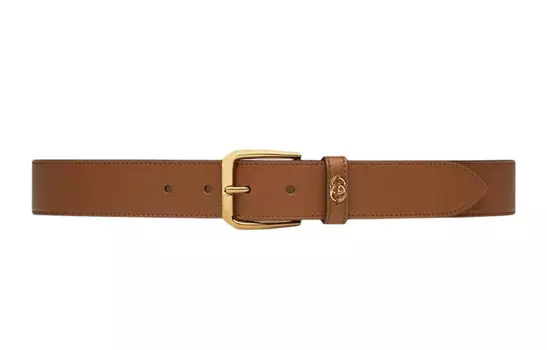 GUCCI Мужской кожаный ремень, Brown
