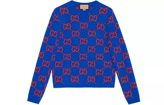 GUCCI Мужской свитер, цвет Blue