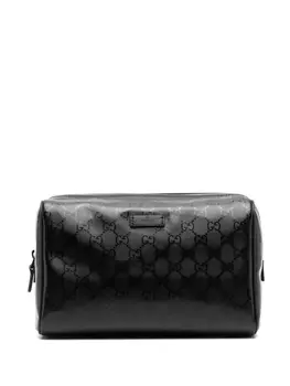 Gucci несессер с логотипом GG, черный