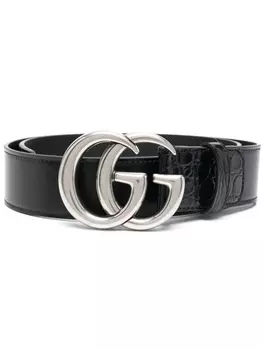 Gucci ремень с пряжкой GG, черный