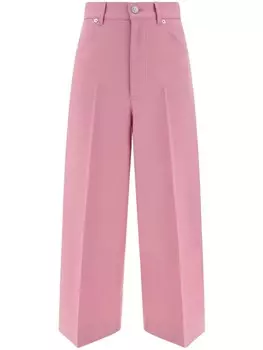 Gucci шерстяные брюки, розовый