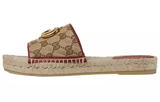 Сандалии GUCCI GG MatelassГ© Canvas Sandals Women's