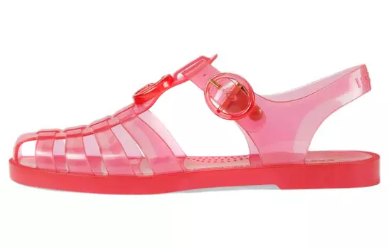 Сандалии GUCCI Gg Fisherman Sandal Pink Clear Women's