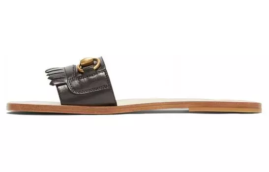 Сандалии GUCCI Slide Slippers Women's Black