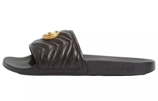 Шлепанцы женские Gucci Matelasse, черный
